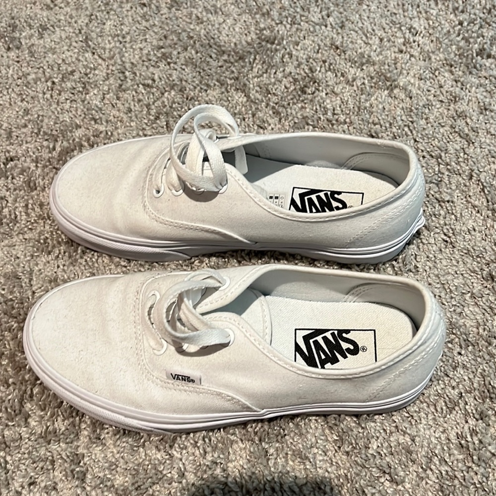 Womens All White Vans